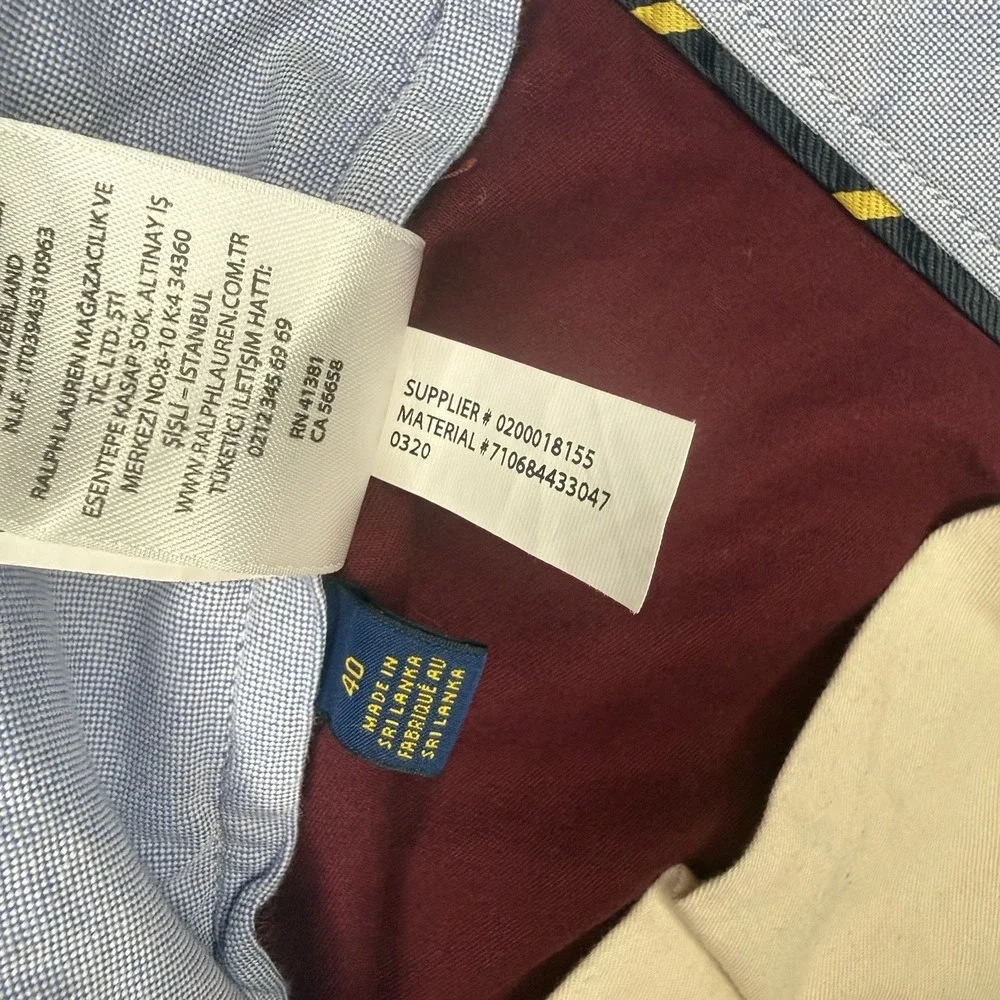 Polo Ralph Lauren Men's Shorts Size 40 Burgundy Casual Chino Twill Preppy Shorts